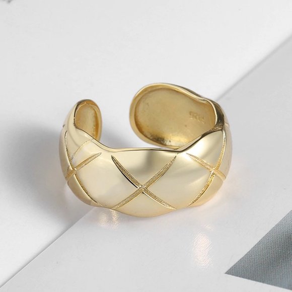 *NEW 925 Sterling Silver Weave Adjustable Ring - Picture 5 of 7